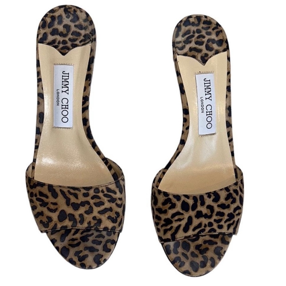 Jimmy Choo leopard kitten heel